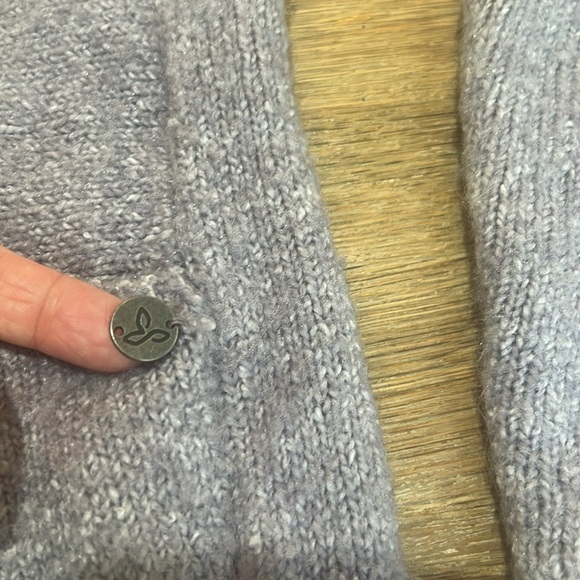prAna Women's Shine On Heathered Dolman Sleeve Kangaroo Pocket Sweater Size XS - Picture 4 of 11